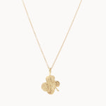 9ct Gold Lucky 4 Leaf Clover Necklace-Wild Fawn Jewellery