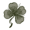 four leaf clover illustrated icon