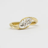 Marquise Wave Diamond Engagement Ring