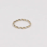 Mixed Gold Entwined Twisted Wedding Ring