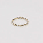 Mixed Gold Entwined Twisted Wedding Ring