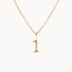 9ct Gold Lucky Number Necklace-Wild Fawn Jewellery