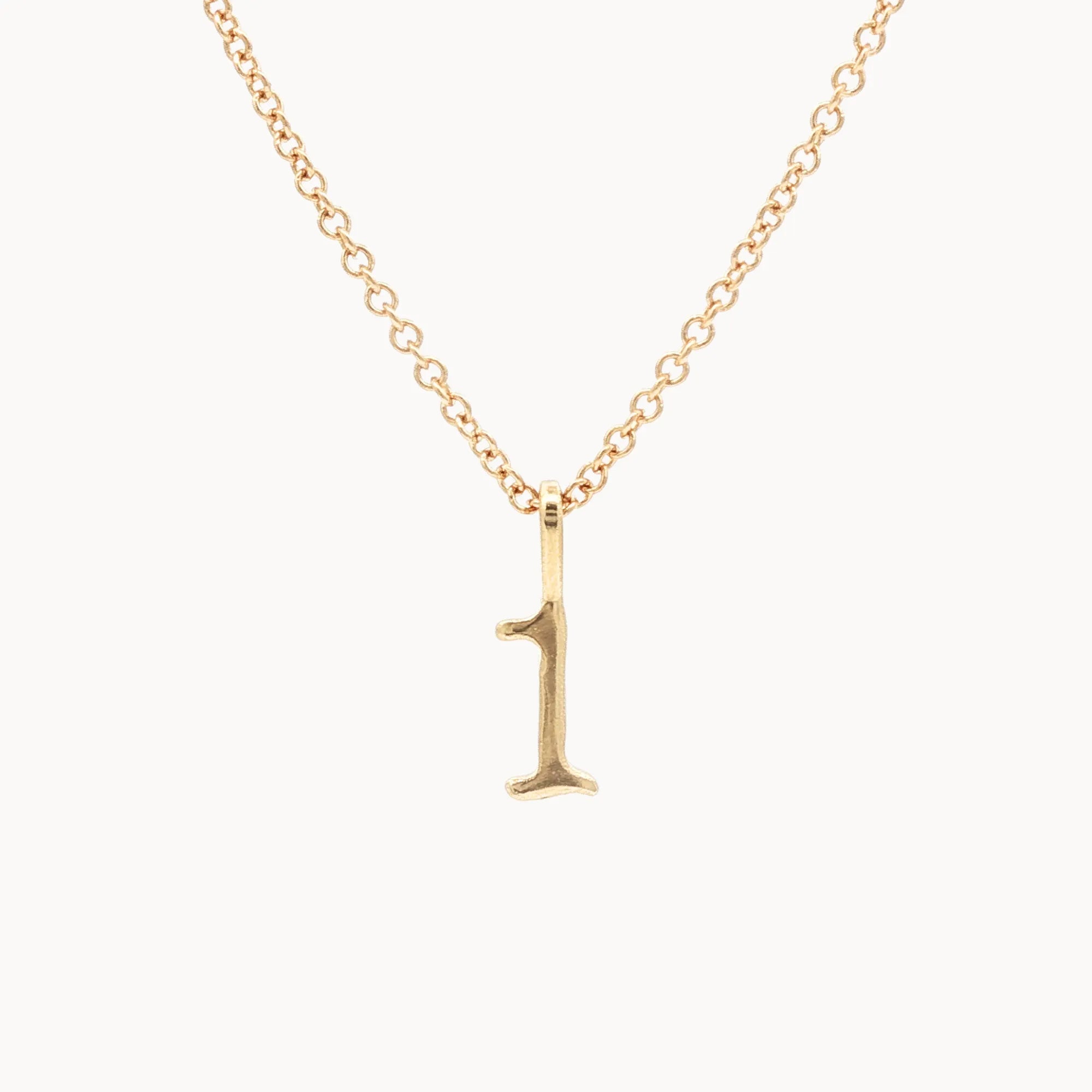 9ct Gold Lucky Number Necklace-Wild Fawn Jewellery