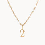 9ct Gold Lucky Number Necklace-Wild Fawn Jewellery
