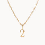 9ct Gold Lucky Number Necklace-Wild Fawn Jewellery