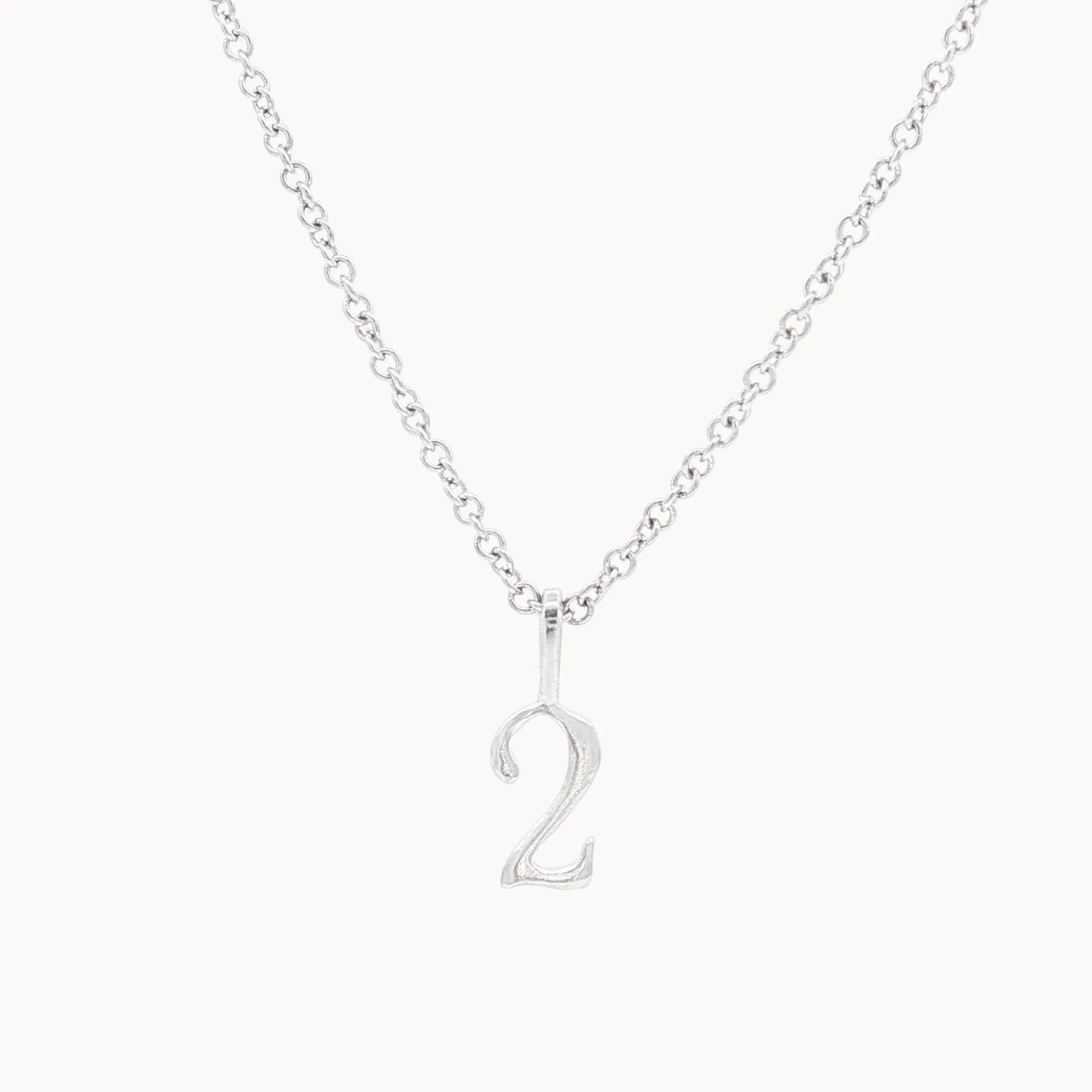 Silver Lucky Number Necklace-Wild Fawn Jewellery