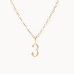 9ct Gold Lucky Number Necklace-Wild Fawn Jewellery