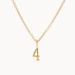 9ct Gold Lucky Number Necklace-Wild Fawn Jewellery