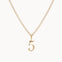 9ct Gold Lucky Number Necklace-Wild Fawn Jewellery