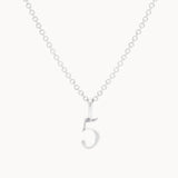 Silver Lucky Number Necklace-Wild Fawn Jewellery