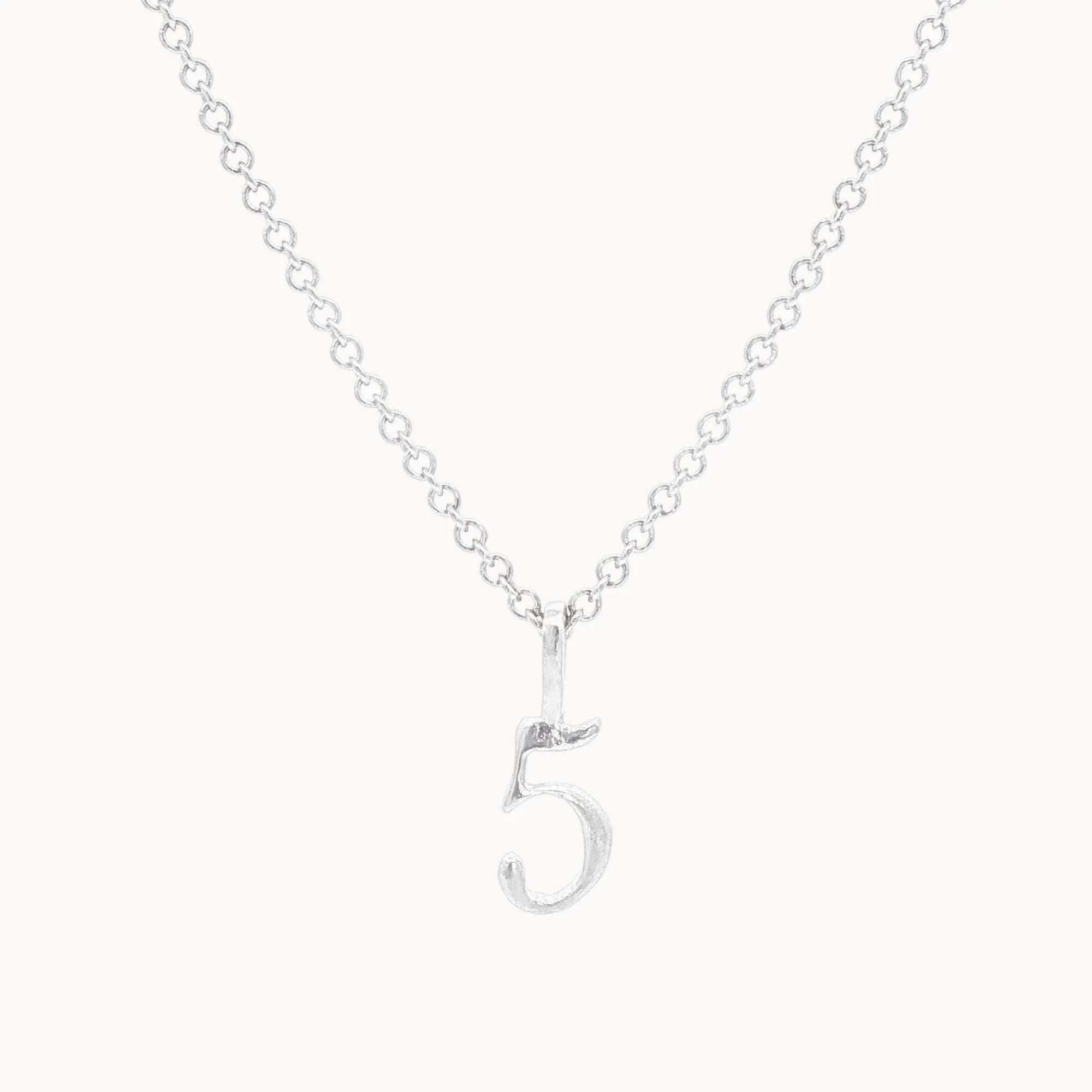 Silver Lucky Number Necklace-Wild Fawn Jewellery
