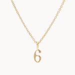 9ct Gold Lucky Number Necklace-Wild Fawn Jewellery