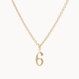 9ct Gold Lucky Number Necklace-Wild Fawn Jewellery