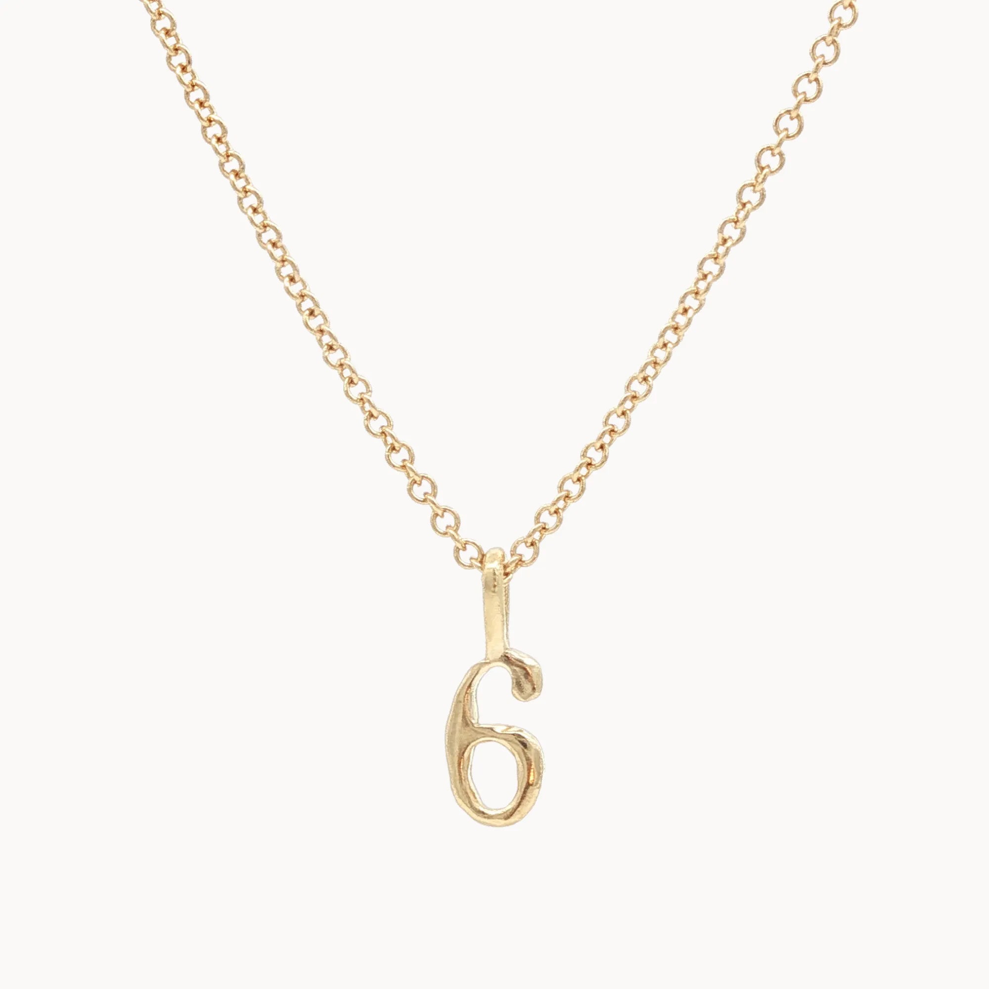 9ct Gold Lucky Number Necklace-Wild Fawn Jewellery