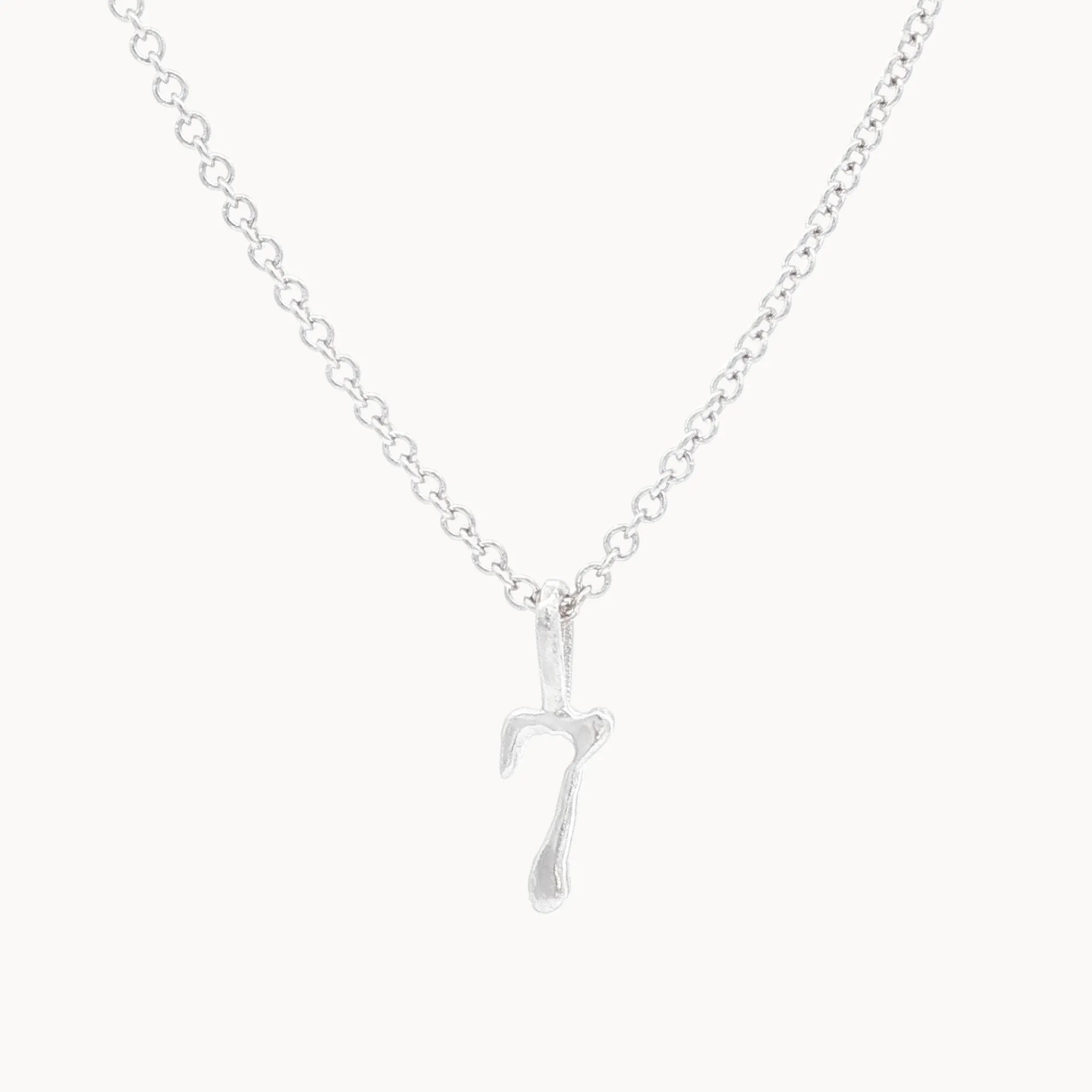 Silver Lucky Number Necklace-Wild Fawn Jewellery