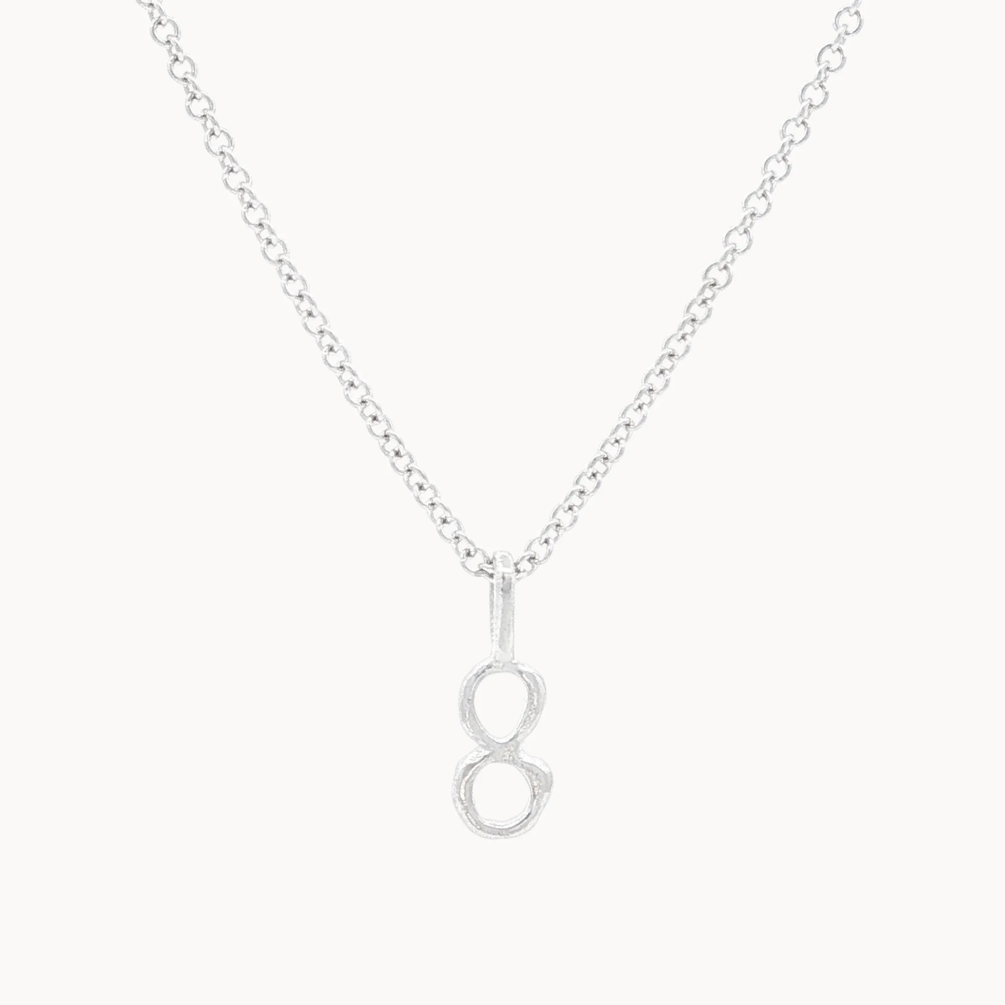 Silver Lucky Number Necklace-Wild Fawn Jewellery