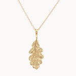 9ct Gold Oak Leaf Necklace-Wild Fawn Jewellery