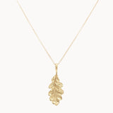 9ct Gold Oak Leaf Necklace-Wild Fawn Jewellery