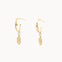9ct Gold Oak Leaf Hoop Earrings-Wild Fawn Jewellery