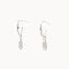 Silver Oak Leaf Hoop Earrings-Wild Fawn Jewellery