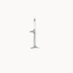 Silver number '1' pendant on a white background