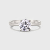 Platinum Solitaire Round Diamond Engagement Ring