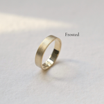 Platinum Wide Flat Wedding Ring