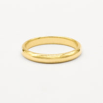 The Polished Wedding Ring - D Shape-Wedding Ring-Wild Fawn Jewellery