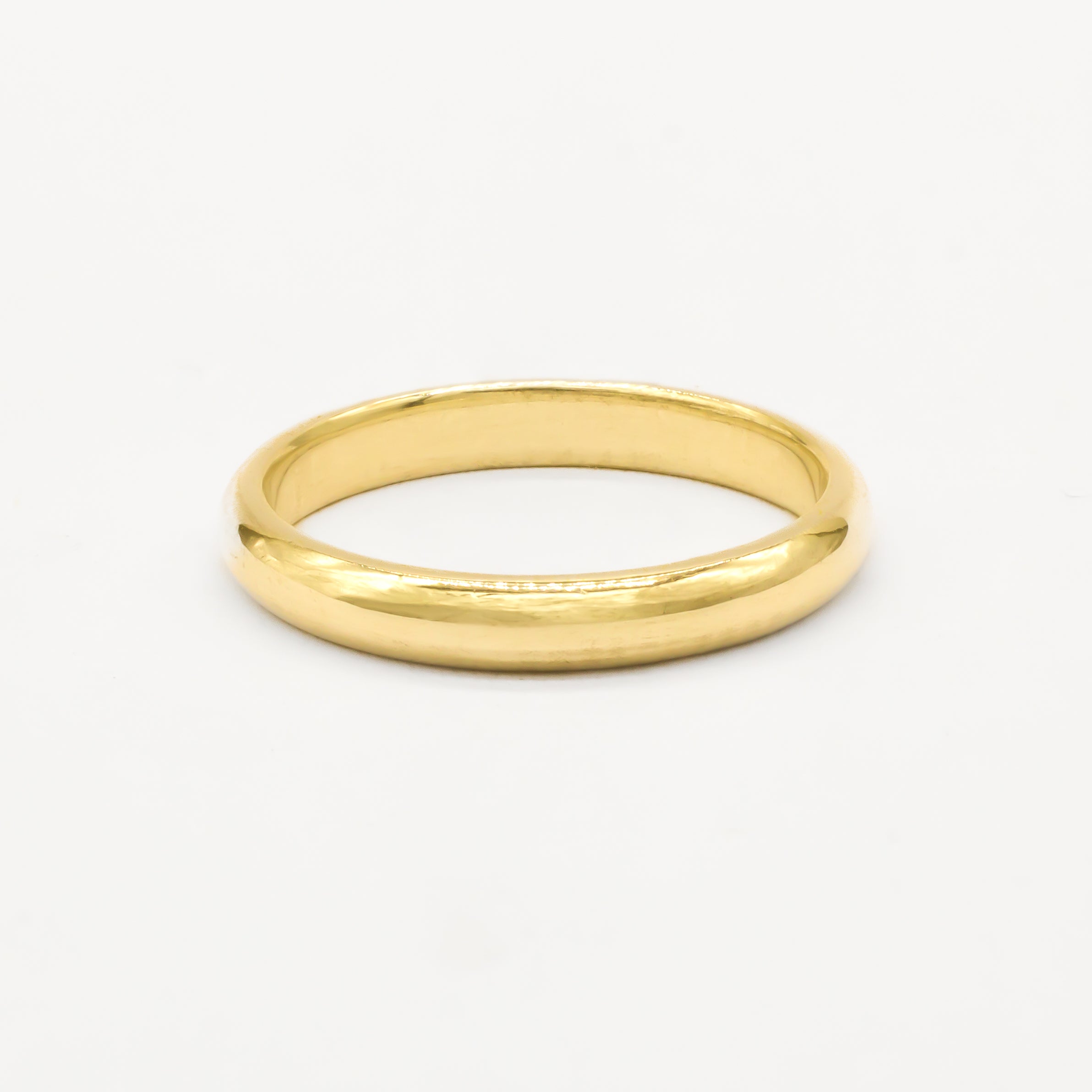 The Polished Wedding Ring - D Shape-Wedding Ring-Wild Fawn Jewellery