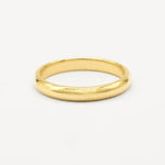 The Polished Wedding Ring - D Shape-Wedding Ring-Wild Fawn Jewellery