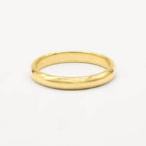 The Polished Wedding Ring - D Shape-Wedding Ring-Wild Fawn Jewellery