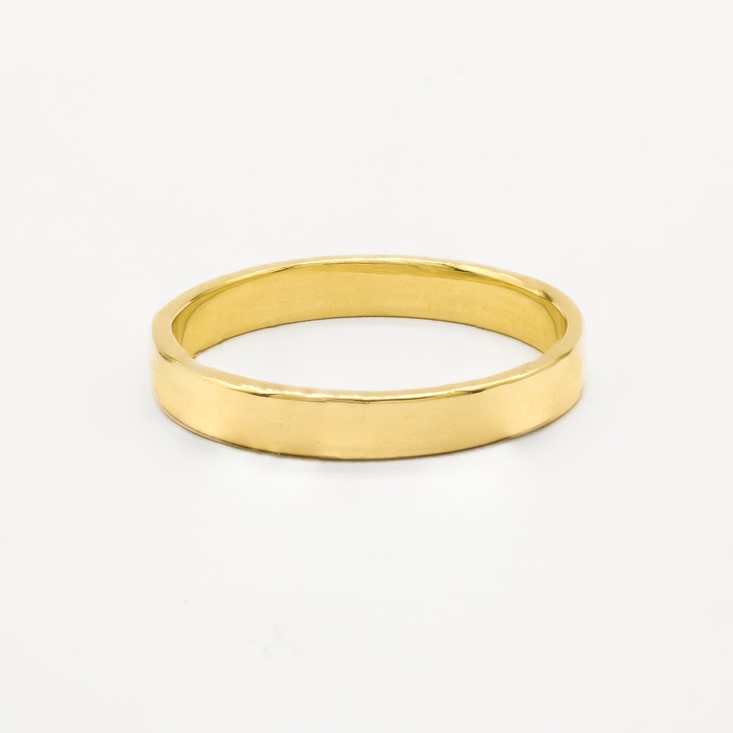The Polished Wedding Ring - Flat-Wedding Ring-Wild Fawn Jewellery