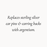 Sensitive Ears Upgrade - Argentium Silver Pins & Backs-Wild Fawn Jewellery