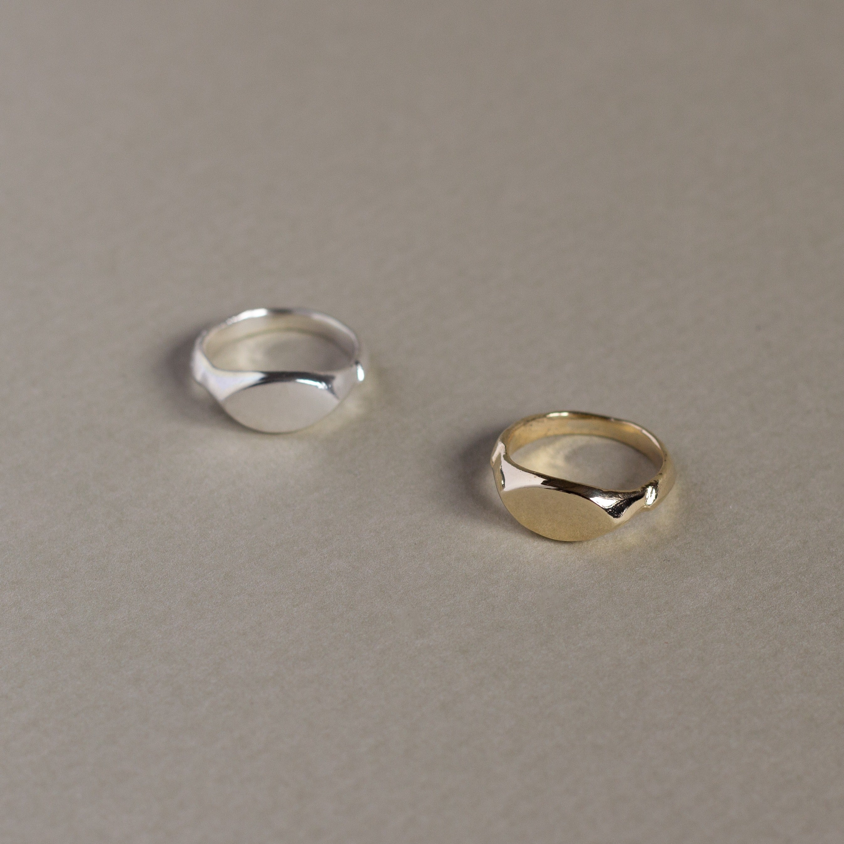 9ct Gold Ancient Signet Pinkie Ring
