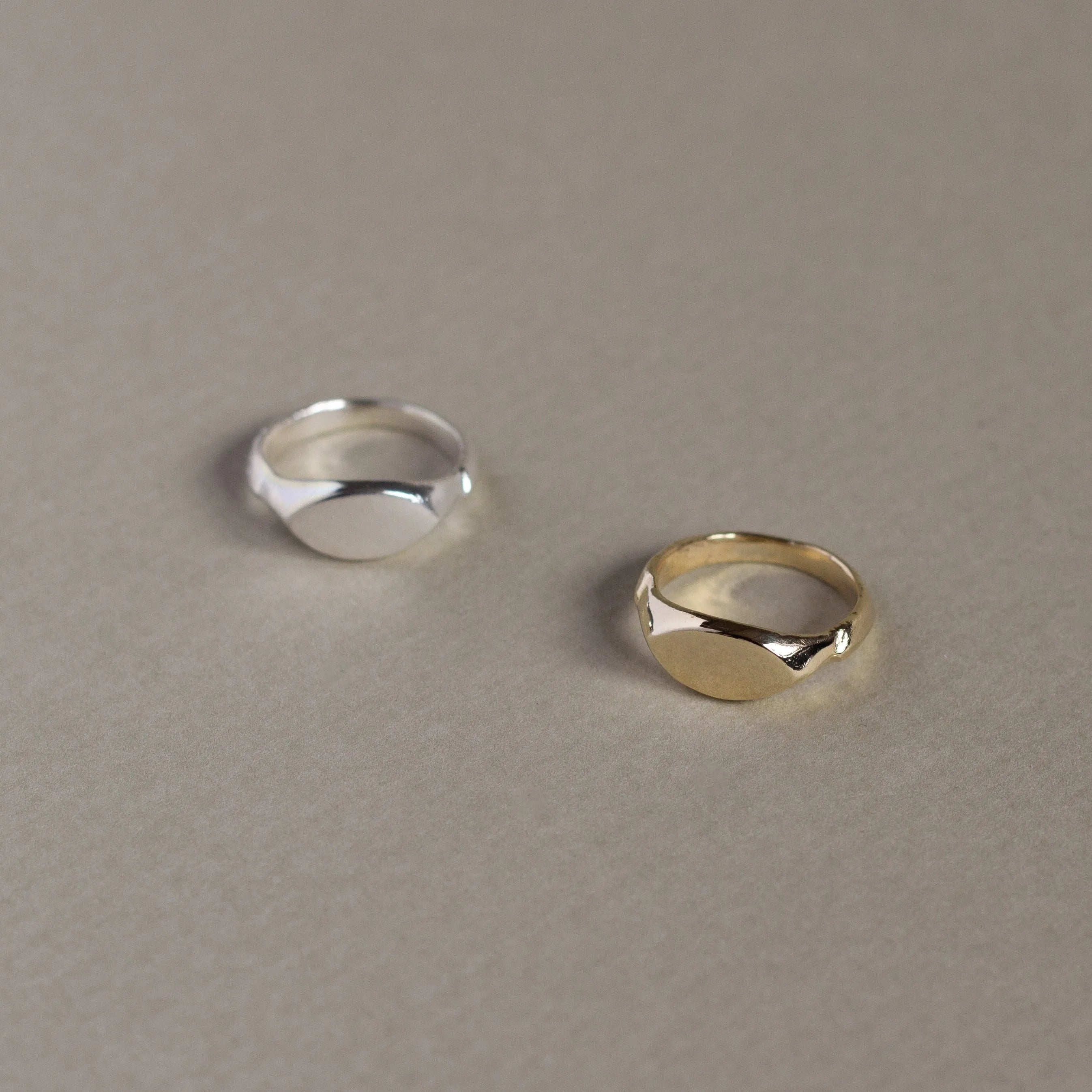 9ct Gold Ancient Signet Pinkie Ring