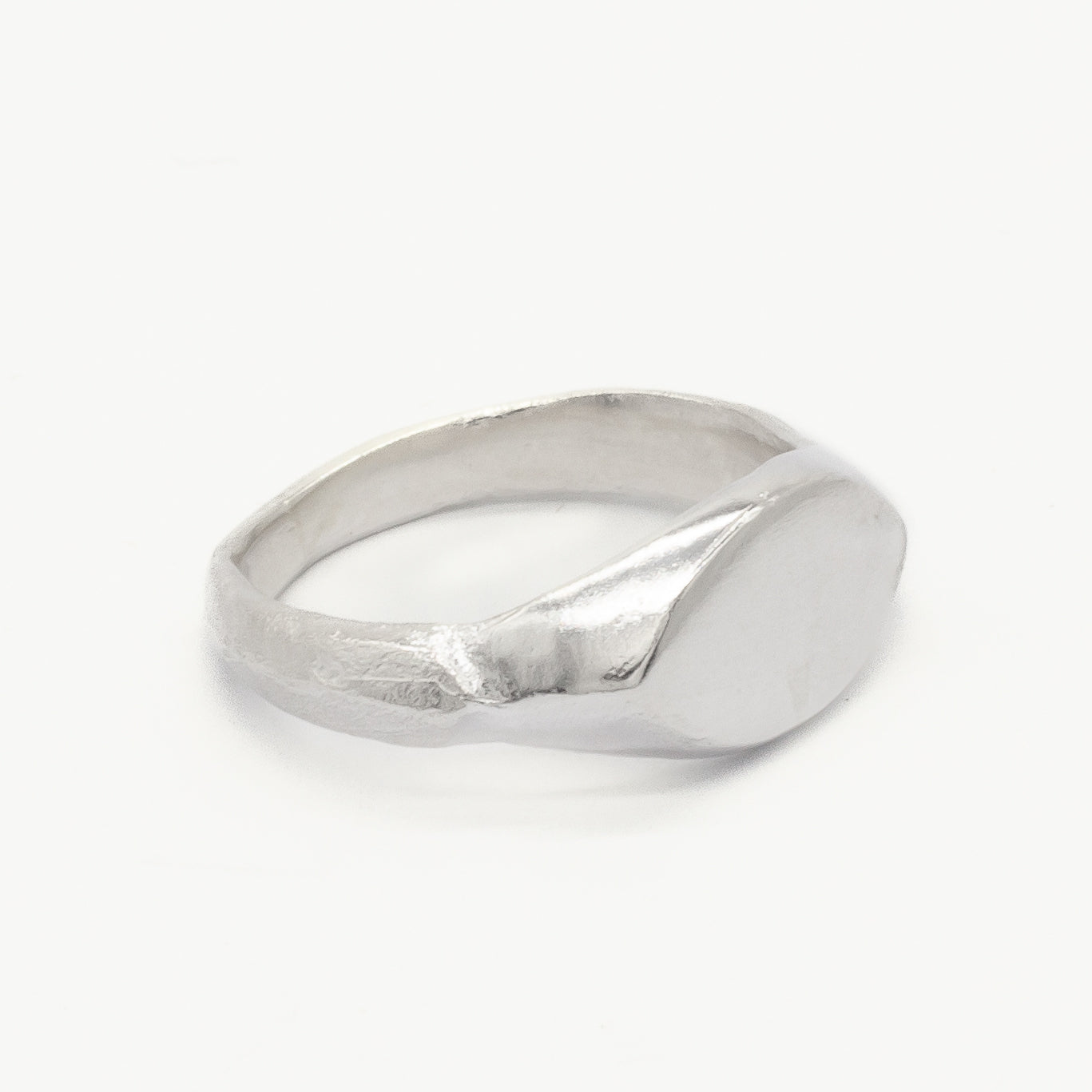 Silver Ancient Signet Pinkie Ring