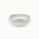 Silver Ancient Signet Pinkie Ring