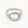 Silver Bloom Organic Circle Ring