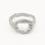 Silver Bloom Organic Circle Ring