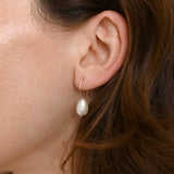 Silver Classic Pearl Hook Earrings