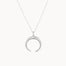 Silver Eclipse Pendant Necklace