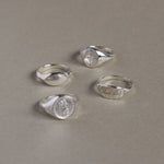 Diamond Compass Signet Ring