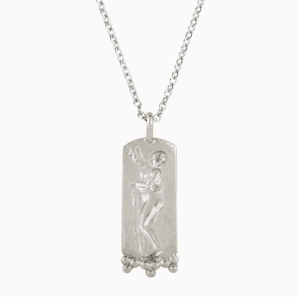 Silver goddess deals pendant