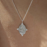 Silver Goddess Themis Pendant Necklace