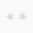 Silver Large Sun Earrings