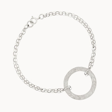 Silver Laurel Wreath Bracelet
