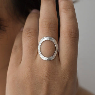 Silver Laurel Wreath Ring