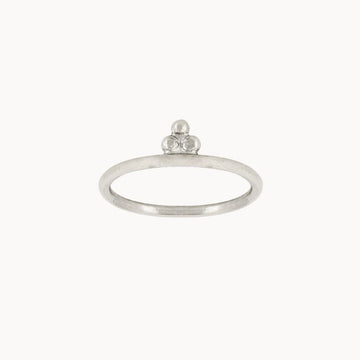 Silver Ornate Stacking Ring