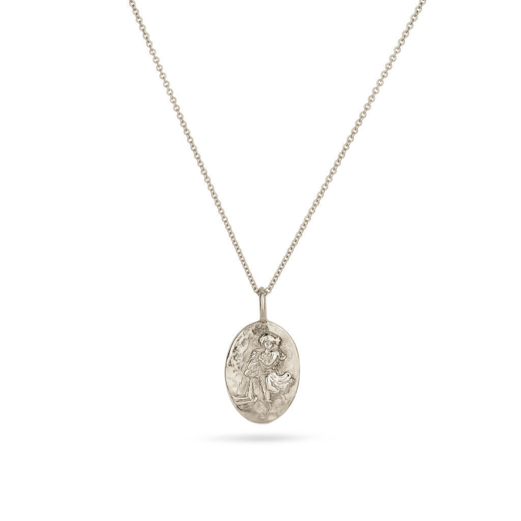 Silver Personalised Aquarius Necklace