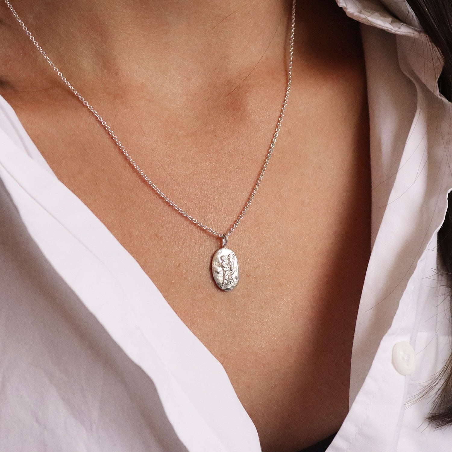 Silver Personalised Gemini Necklace